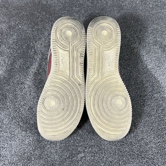 Nike Air Force 1 07 LV8 823511-600 Men’s Size 9 Track Red Pink Iridescent Shoes - Picture 9 of 12